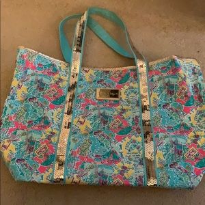 Lilly Pulitzer Sequin Tote Bag